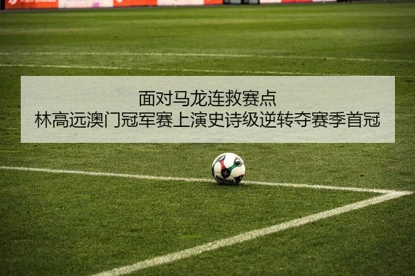 面对马龙连救赛点 林高远澳门冠军赛上演史诗级逆转夺赛季首冠